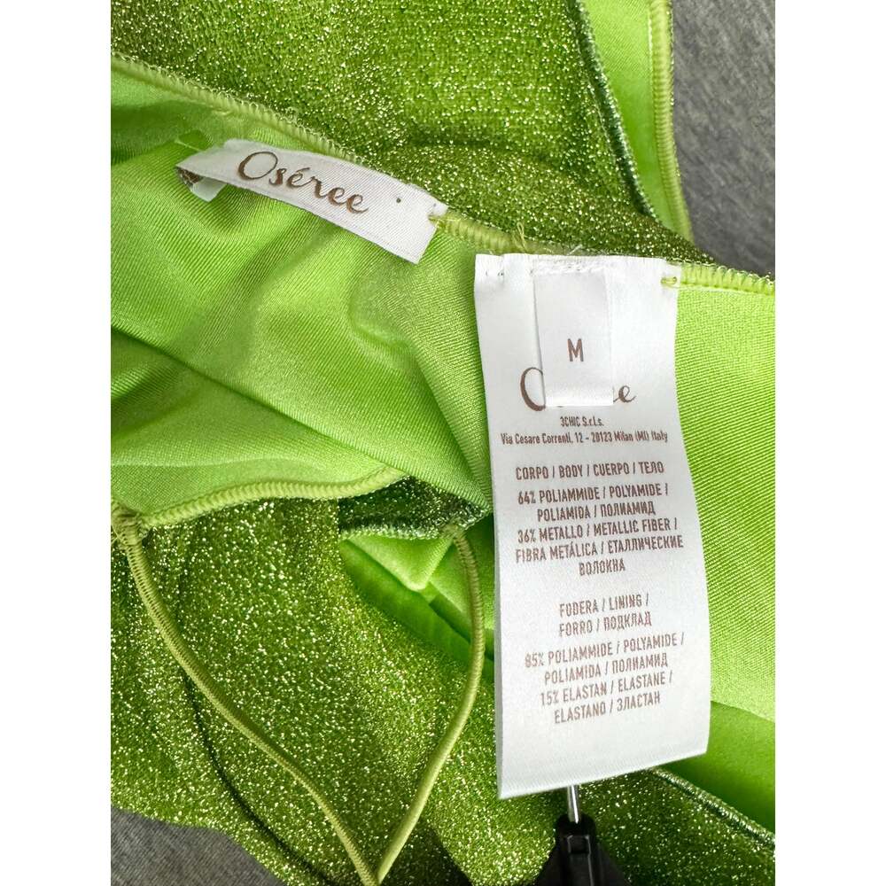 NWOT Oseree Lumire Underwired Maillot Swimsuit Lime Green Medium M - Picture 9 of 11